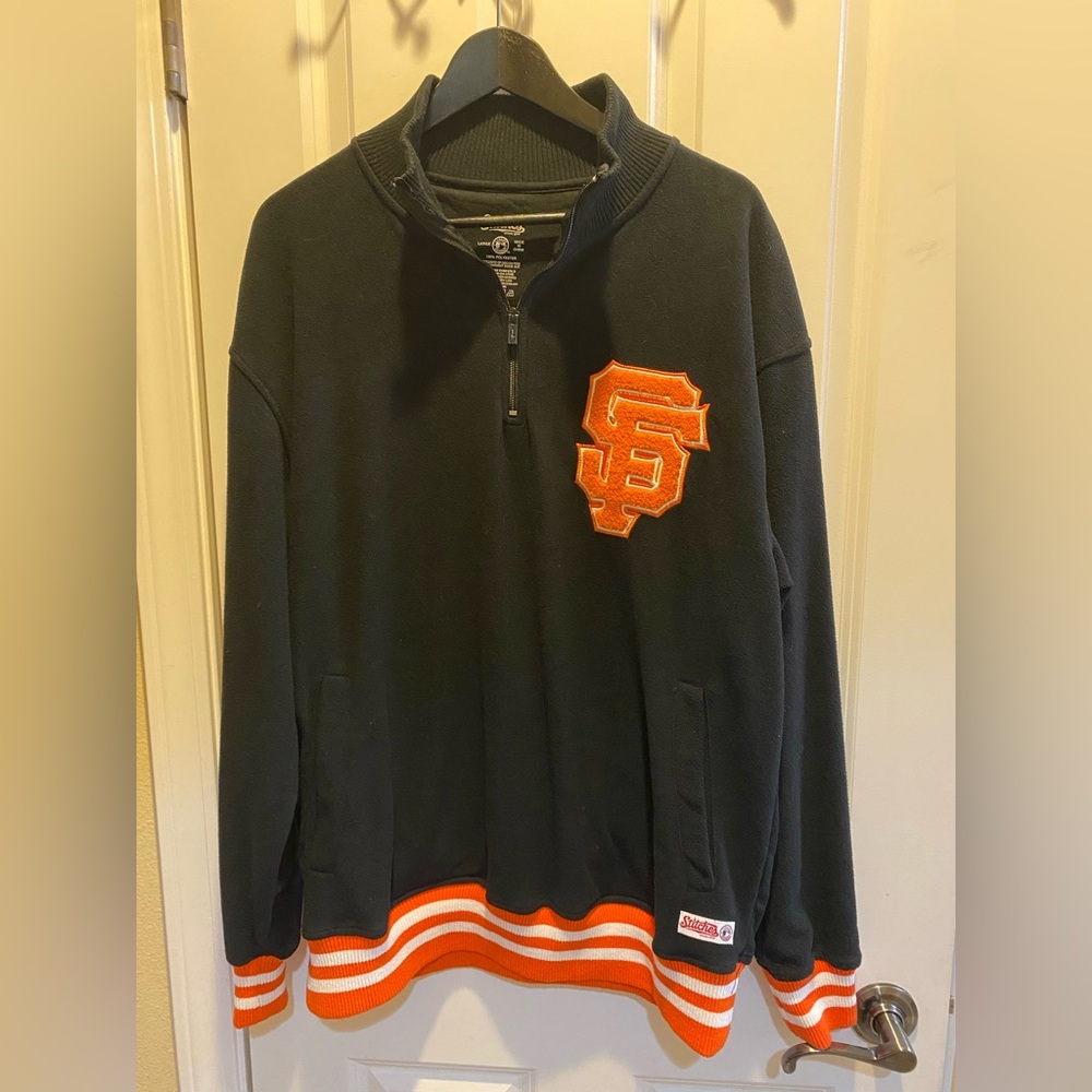 San Francisco Giants stitches brand Half Zip Fleece like Sweater - Men |